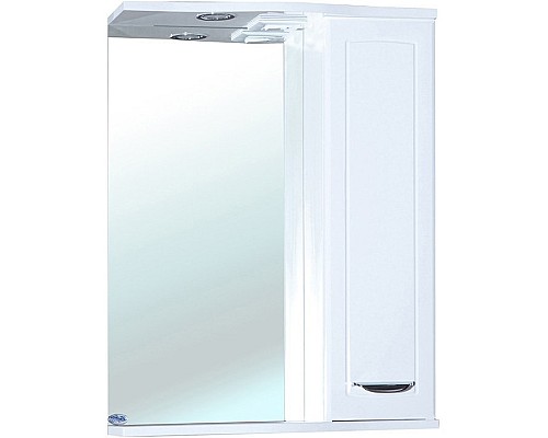 Зеркало со шкафом Bellezza Классик 55 R 4611908001011 с подсветкой Белое Зеркало со шкафом Bellezza Классик 55 R 4611908001011 с подсветкой Белое