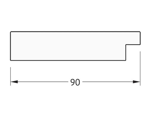 Зеркало Evoform Definite 150х60 BY 3117 в багетной раме - Золотые дюны 90 мм