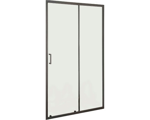Душевая дверь в нишу Orange E02-120TB 120 профиль Черный стекло прозрачное