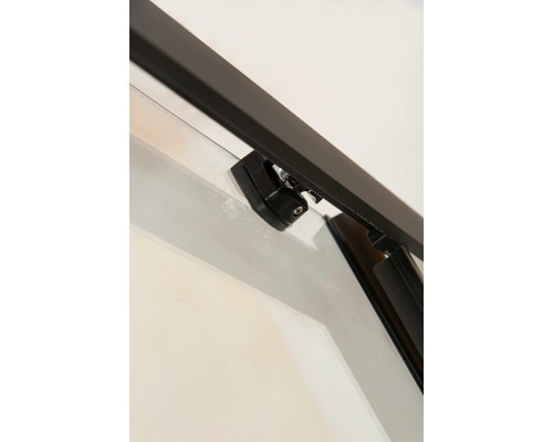 Душевая дверь в нишу Orange E02-120TB 120 профиль Черный стекло прозрачное