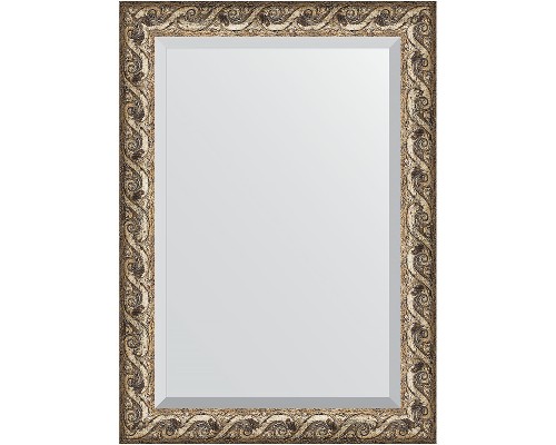 Зеркало Evoform Exclusive 106х76 BY 1299 с фацетом в багетной раме - Фреска 84 мм