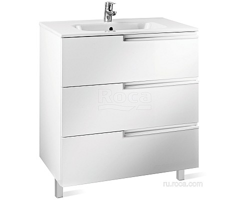 Тумба под раковину Roca Victoria Nord Ice Edition 80 ZRU9302835 3 ящика