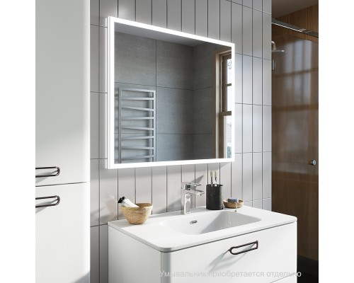 Тумба под раковину Iddis Brick 80 BRI80W0i95 подвесная Белая глянцевая