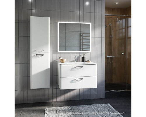 Тумба под раковину Iddis Brick 80 BRI80W0i95 подвесная Белая глянцевая