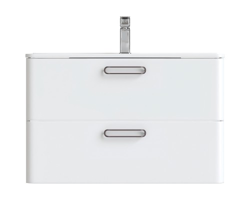 Тумба под раковину Iddis Brick 80 BRI80W0i95 подвесная Белая глянцевая