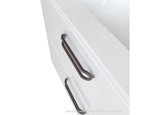 Тумба под раковину Iddis Brick 80 BRI80W0i95 подвесная Белая глянцевая