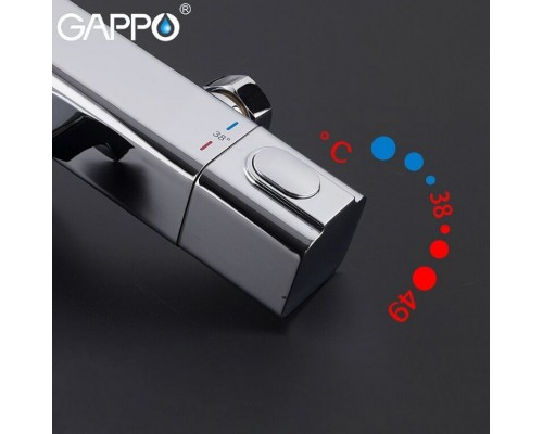 Смеситель для ванны Gappo с термостатом Хром