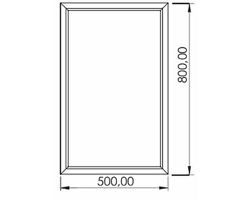 Зеркало Creavit Kayra 50 KY4001.01.MBY с подсветкой Белое Зеркало Creavit Kayra 50 KY4001.01.MBY с подсветкой Белое