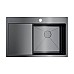 Кухонная мойка Omoikiri Akisame 78-GM-R 4973100 вороненая сталь