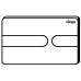 Клавиша смыва Viega Prevista Visign for Style 23 8613.1 773175 Черный насыщенный