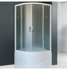 Душевой уголок Royal Bath BK 90х90 с поддоном профиль Белый стекло матовое