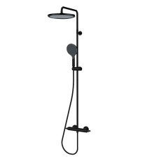 Душевая система Bossini Apice L10505.073 с термостатом Черный матовый