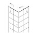Душевое ограждение NEW TRENDY NEW SOLEO BLACK R 90x90x195 (черный)
