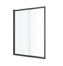 Шторка для ванны Excellent Liner 110 см черный мат