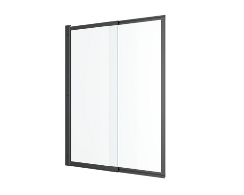 Шторка для ванны Excellent Liner 110 см черный мат