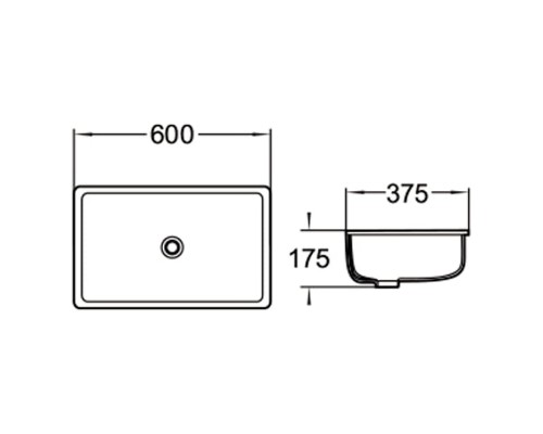 Раковина SantiLine 60 SL-3006 Белая