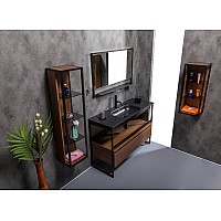 Столешница моноблок Armadi Art Vallessi 120 антрацит керамика