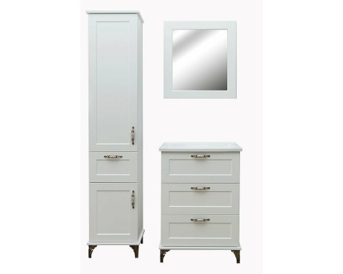 Шкаф пенал Эстет Bali Classic 42 L ФР-00002157 Белый