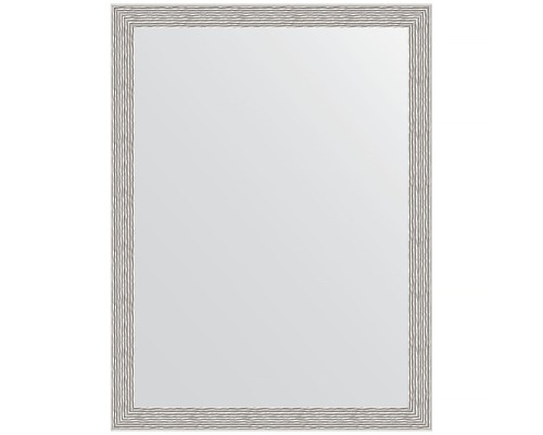 Зеркало Evoform Definite 81х61 BY 3166 в багетной раме - Волна алюминий 46 мм