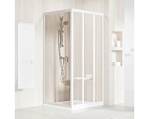 Душевая стенка Ravak Supernova APSS-75 940301R2Z1 профиль Белый стекло Transparent