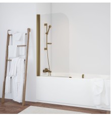 Шторка на ванную EV 60 05 01 профиль бронза стекло прозрачное