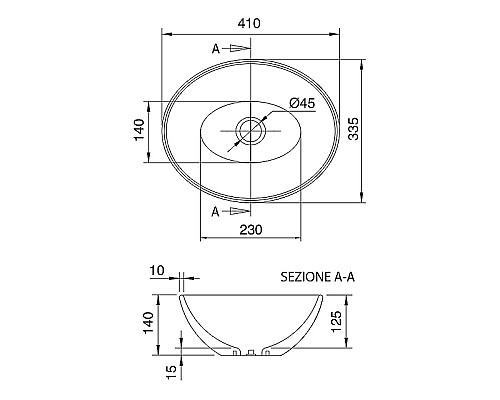 Раковина-чаша Scarabeo Thin Line 41 8011 Белая Раковина-чаша Scarabeo Thin Line 41 8011 Белая