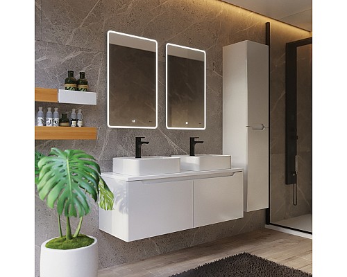 Зеркало Dreja Point 50 99.9026 с подсветкой Белый глянец Зеркало Dreja Point 50 99.9026 с подсветкой Белый глянец
