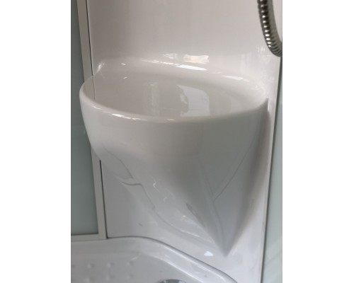 Душевая кабина Royal Bath НК 90x90 с гидромассажем задние стенки Белые