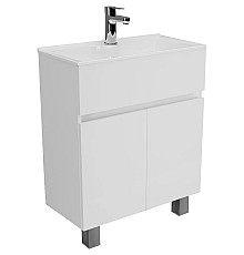 Тумба с раковиной 1MarKa Mira 60Н У83301 Белый глянец