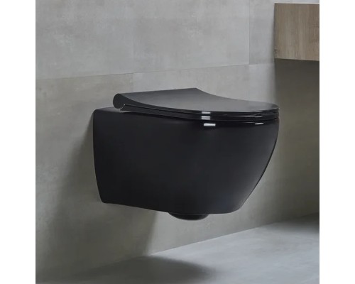Унитаз биде beWash Bogen 88303606 подвесной Черный глянец с сиденьем Микролифт