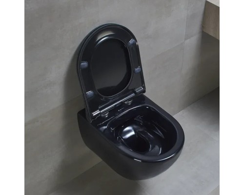 Унитаз биде beWash Bogen 88303606 подвесной Черный глянец с сиденьем Микролифт