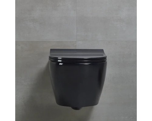 Унитаз биде beWash Bogen 88303606 подвесной Черный глянец с сиденьем Микролифт