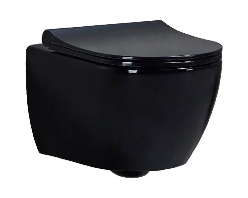 Унитаз биде beWash Bogen 88303606 подвесной Черный глянец с сиденьем Микролифт