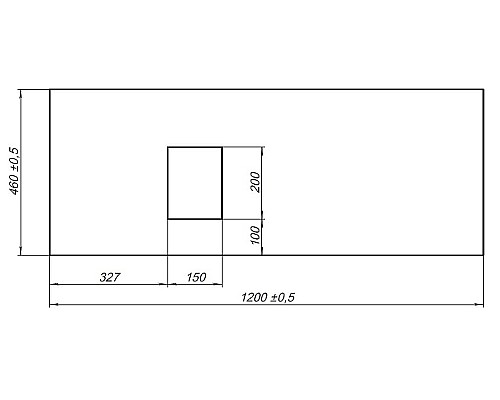 Столешница под раковину Allen Brau Infinity 120 L 1.21015.G-S Серый структ