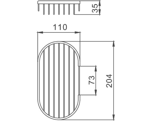 Мыльница Haiba HB331 Хром