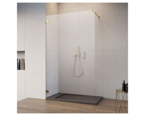 Душевое ограждение Essenza Pro 8 Gold Walk-In 160x200 прозрачное 8 мм