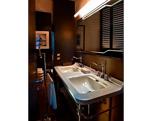 Двойная раковина Kerasan Waldorf 4143K1bi/cr*3 150 c 3 отверстиями Двойная раковина Kerasan Waldorf 4143K1bi/cr*3 150 c 3 отверстиями