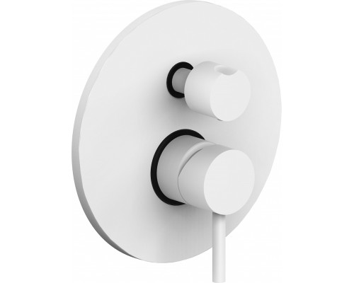 Смеситель Paffoni Light LIG018BO с внутренней частью, для ванны с душем, белый