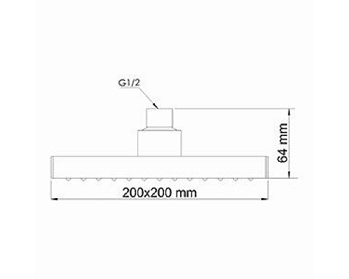 Верхняя душевая насадка WasserKRAFT A028