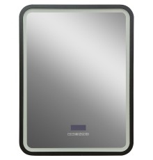 Зеркало Art&Max Genova AM-Gen-600-800-S-F-MFP с подсветкой с музыкальным блоком Черное