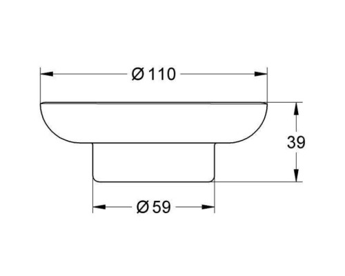 Мыльница Grohe Essentials 40368001 Прозрачное стекло