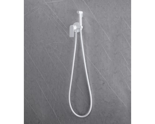 Гигиенический душ со смесителем Abber Weiss Insel AF8025W Белый