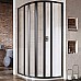 Душевой уголок Ravak Supernova SKKP6-80 80x80 3204O302Z1 Черный Transparent