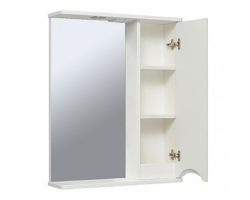 Зеркало со шкафом Runo Афина 60 R 00-00001171 с подсветкой Белое