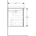 Тумба под раковину Geberit Acanto 89x53,5 500.612.JK.2