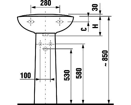 Пьедестал Jika Olimp 8.1961.0.000.000.9 Белый