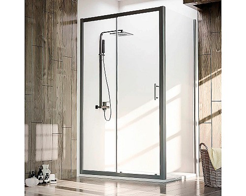 Душевая дверь Veconi Vianno VN-72B 100 VN72B-100-01-C4 Черный матовый