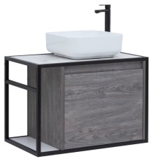 Тумба под раковину Aquanet Nova Lite Loft 75R подвесная Дуб рошелье