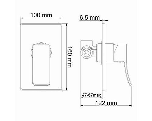 Смеситель для душа WasserKRAFT 10651