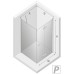 Душевое ограждение NEW TRENDY NEW SOLEO BLACK складные двери R 90x110x195 (черный)